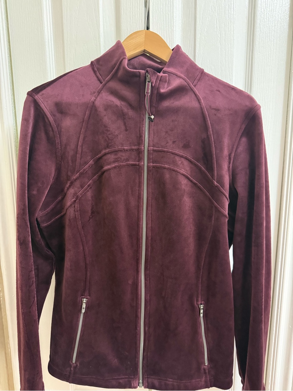 Lululemon Define Jacket in Burgundy Velvet